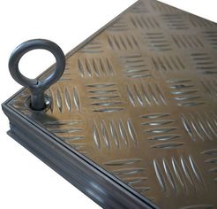 Напольный люк Технический съемный 54 мм 2 створки Напольный люк Технический съемный 54 мм 2 створки