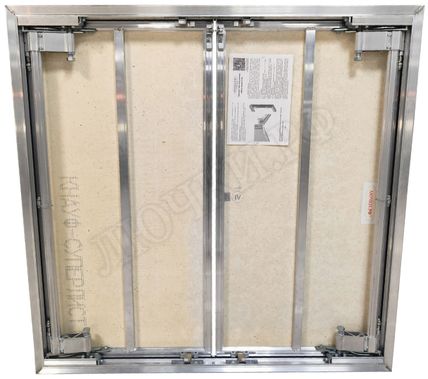 Люк под плитку Нажимной Мега Алюм 2.0, 2 створки 1900*1550 Люк под плитку Нажимной Мега Алюм 2.0, 2 створки 1900*1550