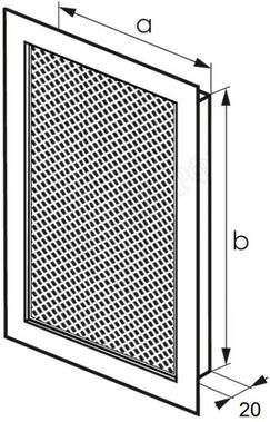 Решетка металлическая с перфорацией ПВС врезная Решетка металлическая с перфорацией ПВС врезная